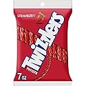 TWIZZLERS Twists Strawberry Flavored Licorice Style, Chewy Candy Bag, 7 oz