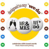 M&M'S Mr. and Mrs. Wedding Milk Chocolate Candy, 2 lb Bulk Resealable Bag