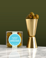 Sugarfina Martini Olive Almonds Small Candy Cube, 2.5 oz, 4 Count | Non-Alcoholic, Chocolate Candy