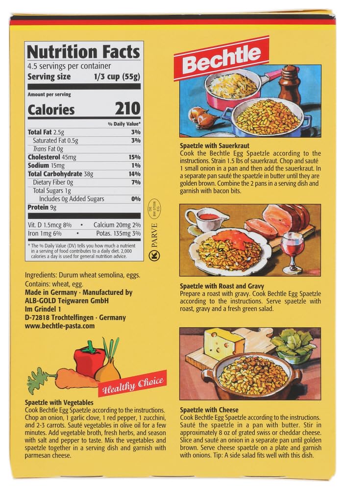 Spaetzle Swabian (Home Stye Pasta) - 9oz [6 units] by Bechtle.