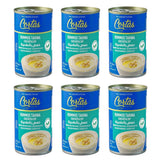 Cortas - Hummus Tahini, Chickpea Dip, 6.5 oz / 185g (Pack of 6), Single Serve Easy Open Can