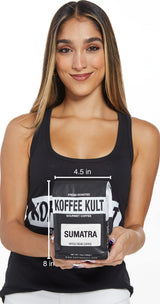 Koffee Kult Sumatra Coffee Beans Dark Roast - Indonesian Fresh Roasted Coffee Beans (Whole Bean, 12oz)