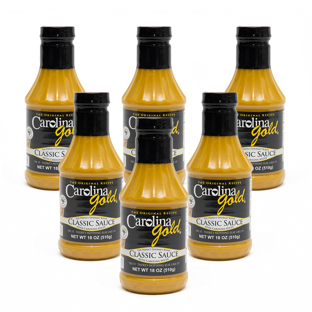 Carolina Gold Classic, BBQ Sauce, 18-Ounce (Pack of 6)
