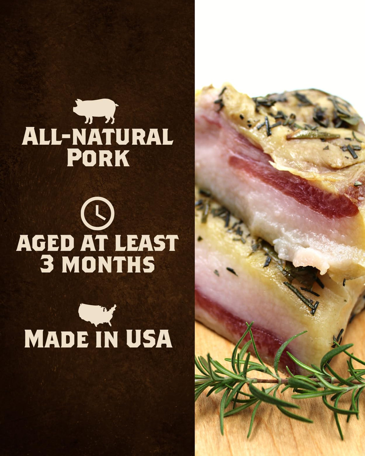 Fortuna's Guanciale - All Natural Pork Jowls, Hand Made in USA, approx 14-16 oz hand cut pieces. Cured Meat for Authentic Italian Dishes - Perfect