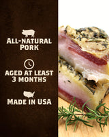 Fortuna's Guanciale - All Natural Pork Jowls, Hand Made in USA, approx 14-16 oz hand cut pieces. Cured Meat for Authentic Italian Dishes - Perfect