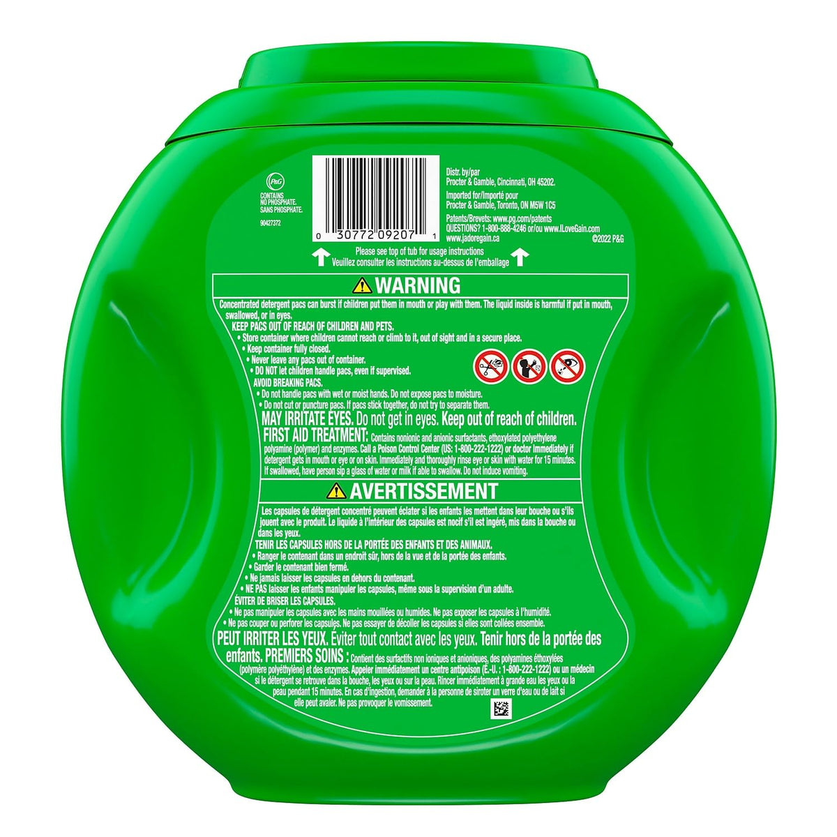 Gain Flings Laundry Detergent Pacs, Original Scent, 81 count