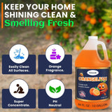 Multi Purpose Cleaner Pet Odor eliminator 64oz - Concentrate MAKES 32 GALLON - MADE IN USA- pH Neutral - Strong Floor Cleaner Odor eliminator - Stain