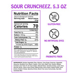 Rotten Sour Gummy Cruncheez - Low Sugar, Low Calorie, 5g Gut-Friendly Prebiotic Fiber, Gluten Free Candy, No Artificial Dyes - 5.3 oz Share Pack [4
