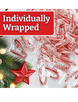 Peppermint Mini Candy Canes, Individually Wrapped, Bulk Christmas Candy | (500 - Count)