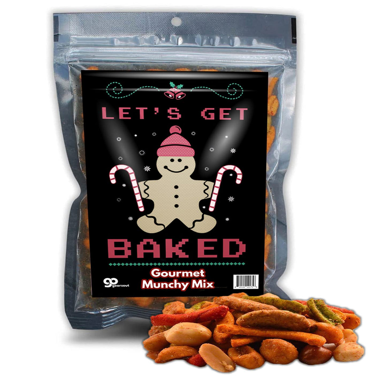 Let’s Get Baked Munchy Trail Mix - Get Baked and Then Eat Some Munchies - Perfect Holiday Gift for Your Stoner or Baker - Funny Adult Gag Gifts