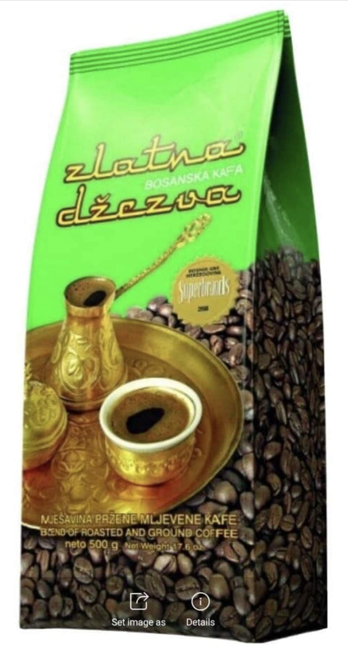 Zlatna Dzezva ground coffee 500g 6 PACK