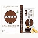 JONESBAR (Chocolate Peanut Butter, 4 Count (Pack of 1)), USDA Organic Fruit & Nut Bar, Non-GMO, Kosher, Vegan, Gluten Free, Simple Snack Bar