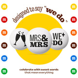 M&M'S Mrs. and Mrs. Wedding Milk Chocolate Candy, 5 lb Bulk Resealable Bag