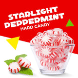 Arcor Starlight Peppermint Mints | 1 Pound Bag - Approx. 75 Count | Old Fashioned Hard Candy | Individually Wrapped Candy for Office Bowls & Gifting