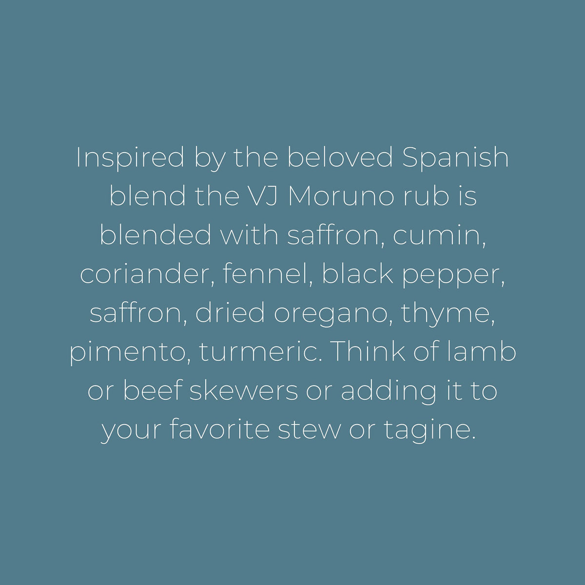 Villa Jerada, Moruno Premium Rub 1.76 oz - Andalusian Spice Blend, Spanish-Style Dry Rub, Aromatic and Savory complexity to Meats, Stews & Mushrooms