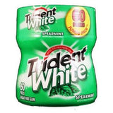 Trident White, Gum Spearmint - Bottle, Count 4 (60Pcs) - Gum / Grab Varieties & Flavors