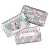 Nutcracker Land of Sweets Miniature Chocolate Candy Bar Sticker Wrappers, 45 Wrap Around Labels Sized 1.4" x 2.6" by AmandaCreation, Great for Holiday