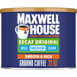 Maxwell House Decaf Original Medium Roast Ground Coffee (22 oz Canister)