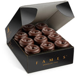 Dark Chocolate Covered Jelly Rings - Kosher Dairy Free Gourmet Candy | One Pound of Approx. 55 Pc. Raspberry Chocolate Jelly Treats | Perfect