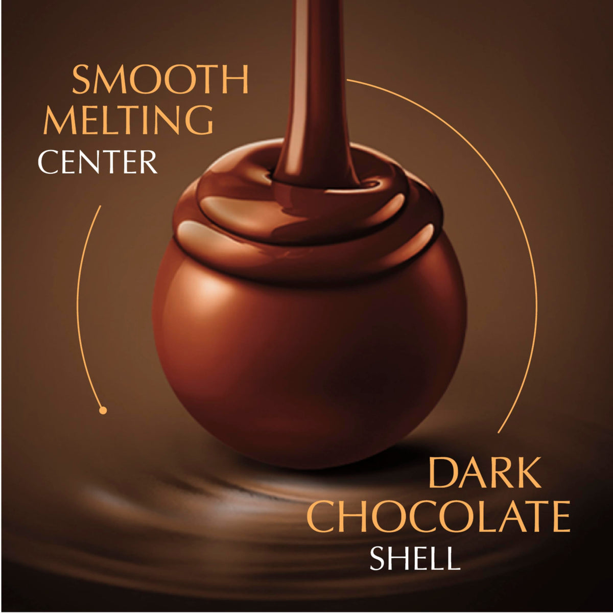 Lindt LINDOR 60% Dark Chocolate Truffles, Dark Chocolate Candy with Smooth, Melting Truffle Center, 25.4 oz., 60 Count