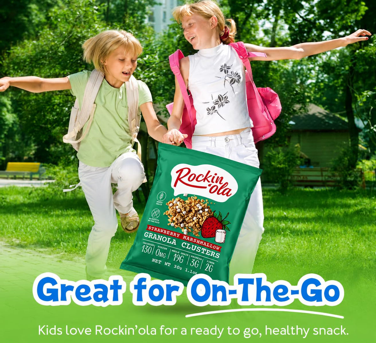 Rockin'Ola Granola Clusters, Quick Breakfast Snack, Allergen Free, No Artificial Flavors, Colors, or Preservatives (Chocolate w/Marshmallows)