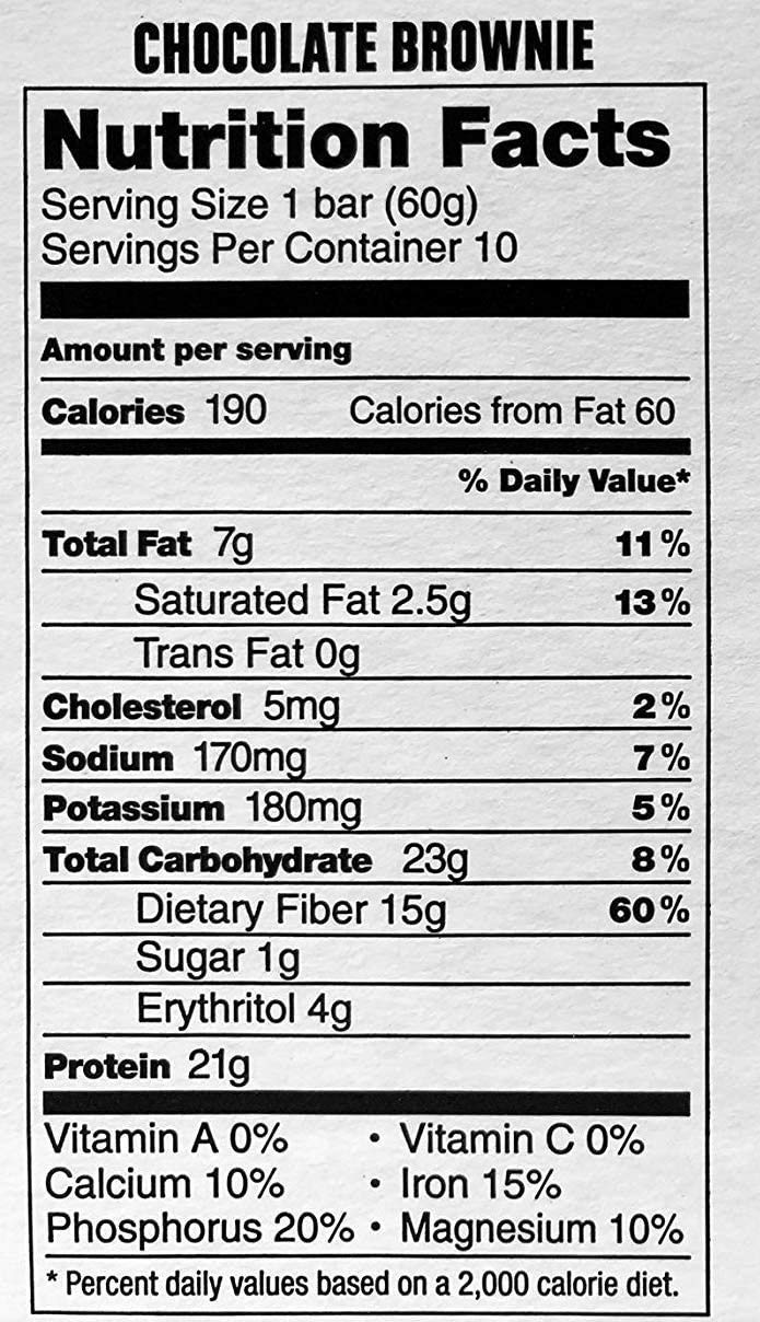 Kirkland Signature Protein Bars Chocolate Brownie 2.12 oz, 20-count
