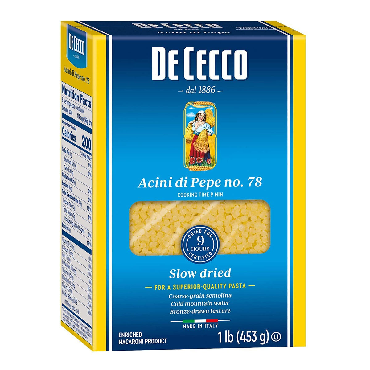 De Cecco Pasta Acini Di Pepe Pasta, 16 Ounces (Pack of 2)