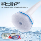 LufamlyGo Upgraded 30pcs Toilet Wand Refills fits Clorox Toilet Wand, Thickened Cleaning Layer, Won’t Fall Apart, Disposable Bathroom Cleaning Scrub