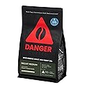 Danger Coffee by Dave Asprey, Remineralized, Mold Free & Lab Tested Swiss Water Decaf Ground Coffee, Medium Roast, Decaffeinated 10.9 Ounce