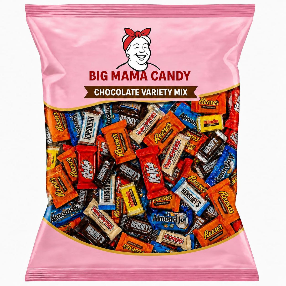 Big Mama Candy Bulk Chocolate Candy Assortment 5 lb Wrapped Mix