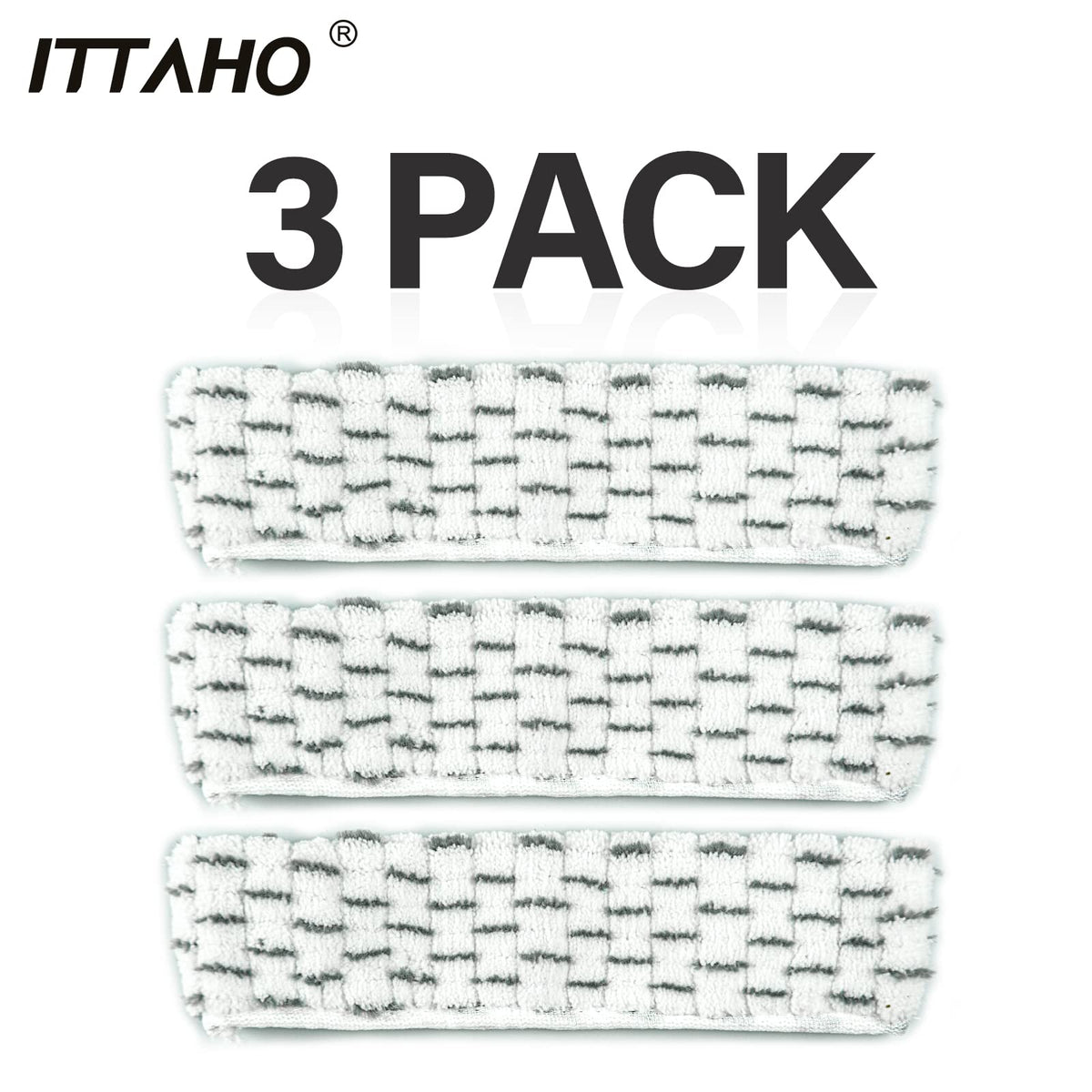 ITTAHO 3 PCS Window Scrubber Refill Sleeve, Reusable & Washable Scrubber Replacement Head for Window Professional Microfiber Cover Window Washer