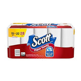 Scott Paper Co., Paper Towels Double Rolls One-Ply, 15 Count