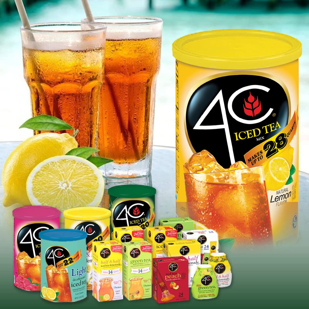 4C Powder Drink Mix Packets, Variety, 24 Count, Singles Stix On the Go, Refreshing Sugar Free Water Flavorings (2.37 Ounce (Pack of 1))