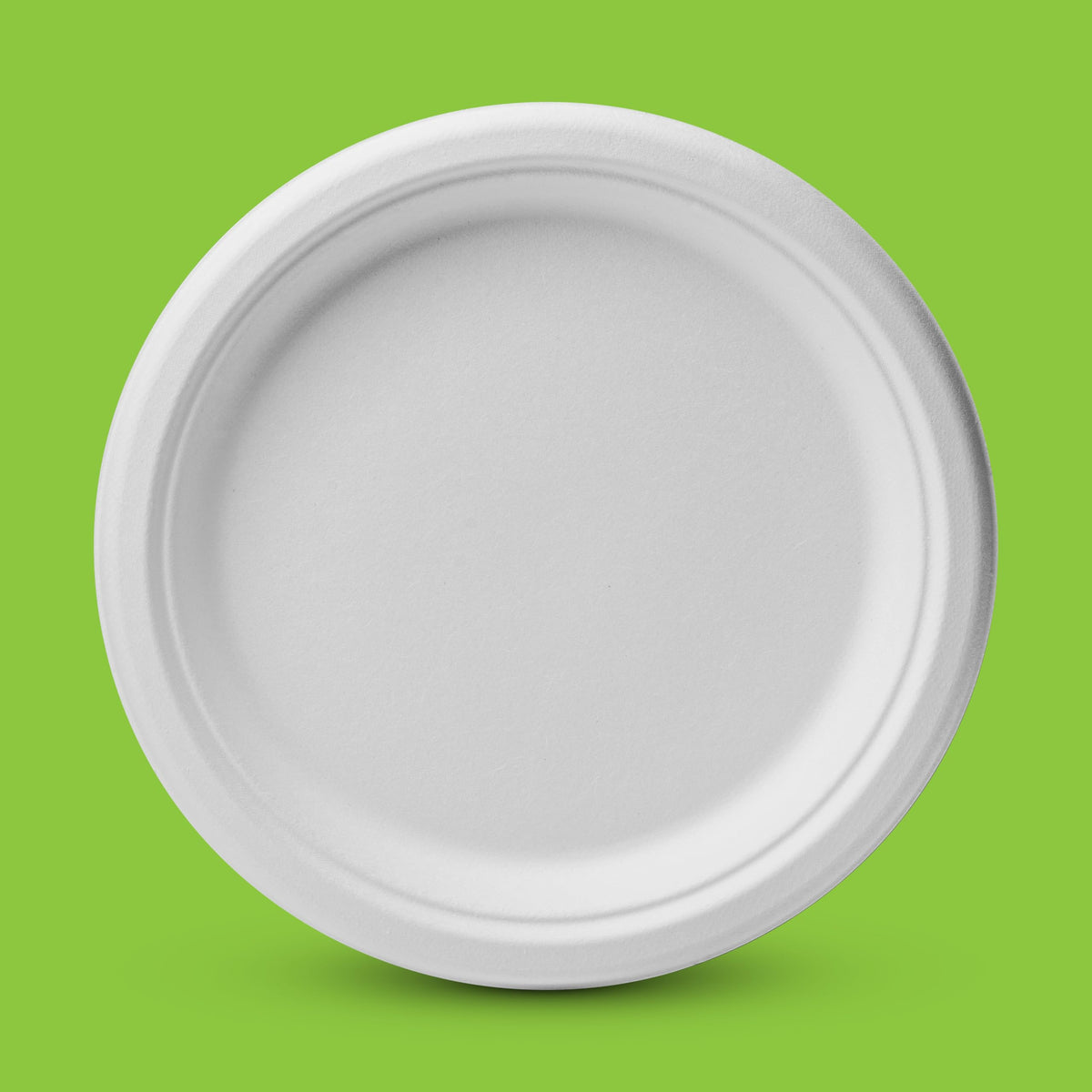 Munfix 100% Compostable Paper Plates 100 Pack, 6 Inch Heavy Duty Biodegradable Microwavable Disposable White Dessert Plates, Made of Eco-Friendly
