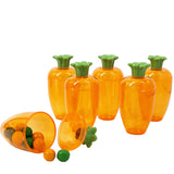 The Dreidel Company Fillable Easter Carrots Containers, Bright Orange Plastic Carrot, Perfect for Easter Hunt, Surprise 5.5" Inch Carrots (96 Pack)