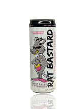 RAT BASTARD Energy Drink - Sugar-Free Caffeinated Beverage, Natural Caffeine to Boost Energy and Focus, Strawberry Lemonade Flavor, 12 fl oz Can (Case