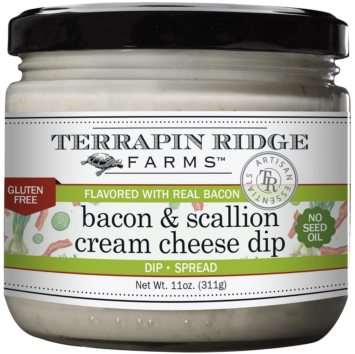 Terrapin Ridge Farms Bacon Scallion Cream Cheese Dip, 11 oz