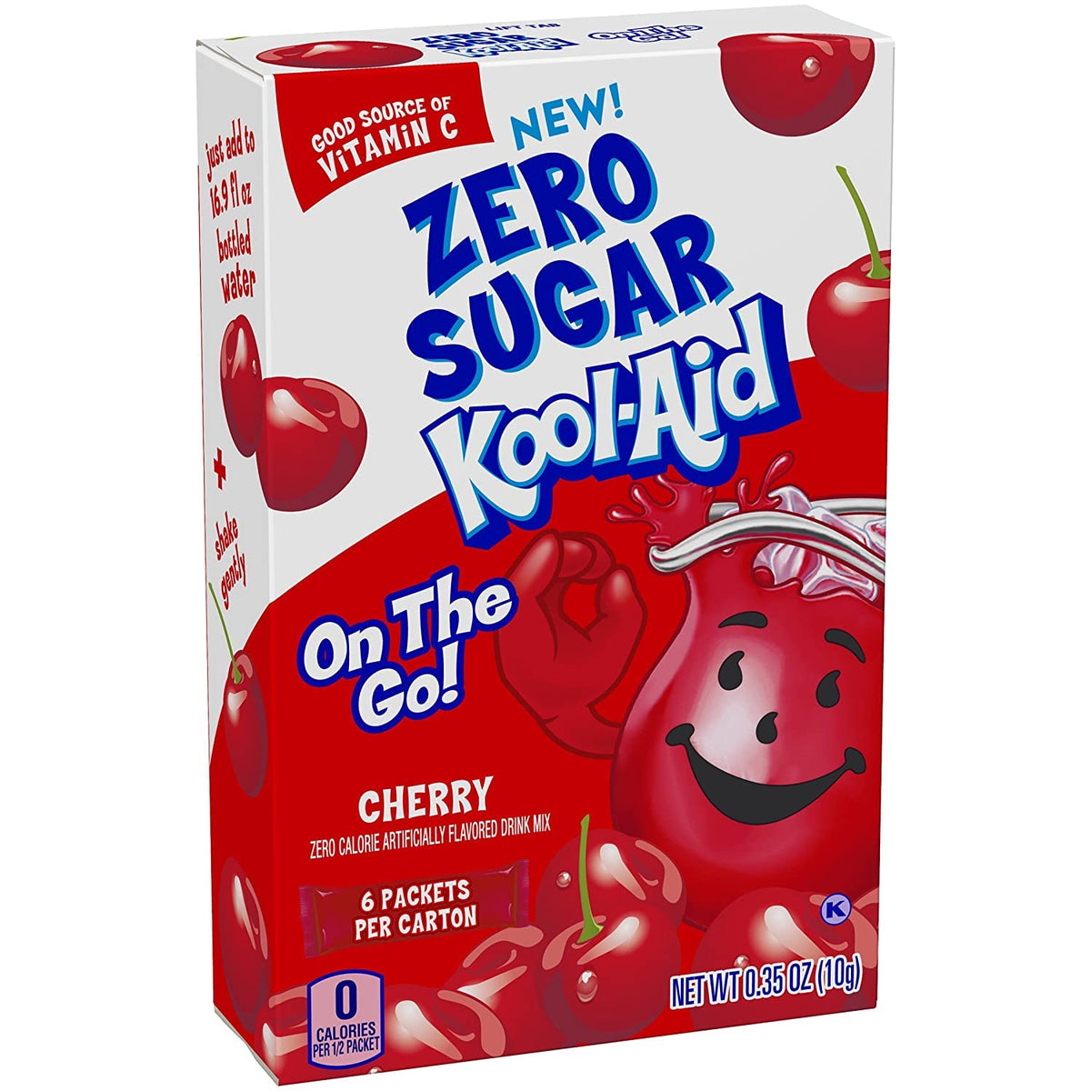 Kool-Aid Sugar-Free Cherry On-The-Go Powdered Drink Mix 6 Count