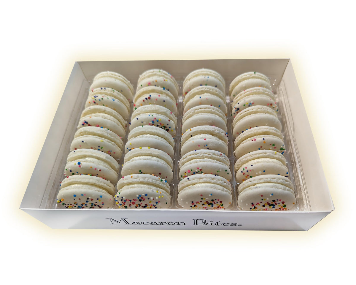Macaron - Cake Batter French Macaron Cookies Gift Box - 24 Count