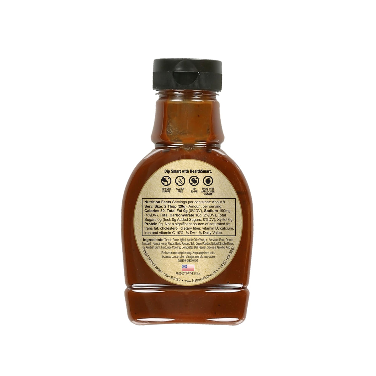 Nature's Hollow HEALTHSMART Honey Mustard BBQ Sauce - Low Calorie, Low Carb, Gluten Free, Keto, and Sugar Free BBQ Sauce, Barbecue Sauce Enhances