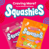 Smarties Squashies Foam Gummy Candies & Smarties Sample Packet Variety-Pack - Raspberry & Cream Flavored - Allergen Free, Peanut Free & Gluten Free
