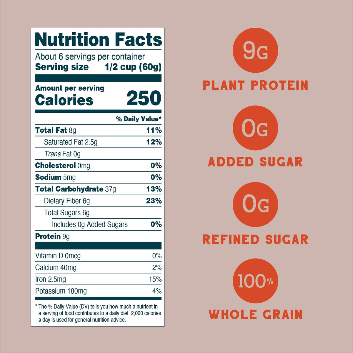 Seven Sundays Muesli Cereal, Classic Bircher Apple Cinnamon Almond, 32 Oz Bag, Gluten Free, 0g Added Sugar, Enjoy Warm, Cool or as Overnight Oats