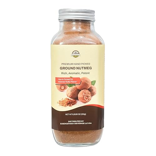 Nutmeg Ground 8.8 OZ JAR, 100% Natural, Super Strong Aroma, For Baking and Cooking.