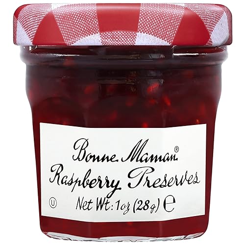 Bonne Maman Raspberry Preserves, Mini Jars (Pack of 60 jars)
