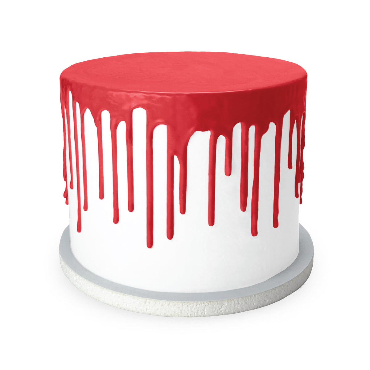 Satin Ice Cake Drip, Red, 8.8 Ounce