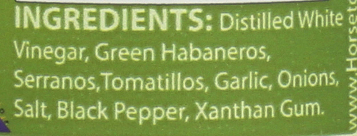 Horsetooth Hot Sauce, Hot Sauce The Green, 5 Ounce