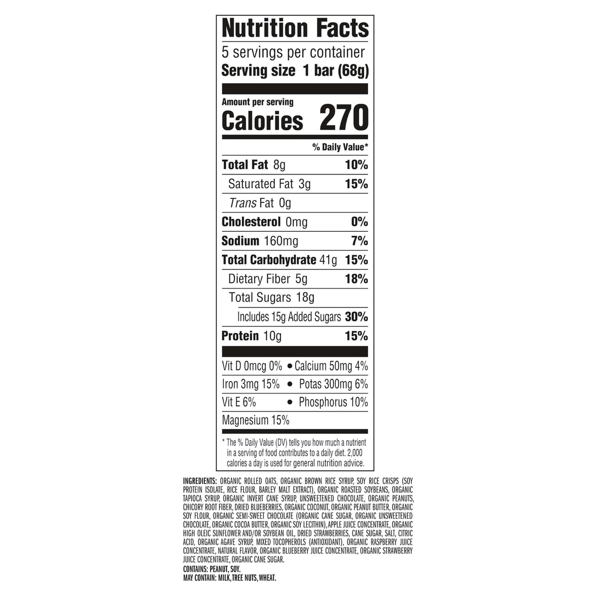 CLIF BAR - Energy Protein Bars - Limited Edition Run the World - Chocolate Berry - Made with Organic Oats - Energy Bars - Non-GMO (5 Pack)