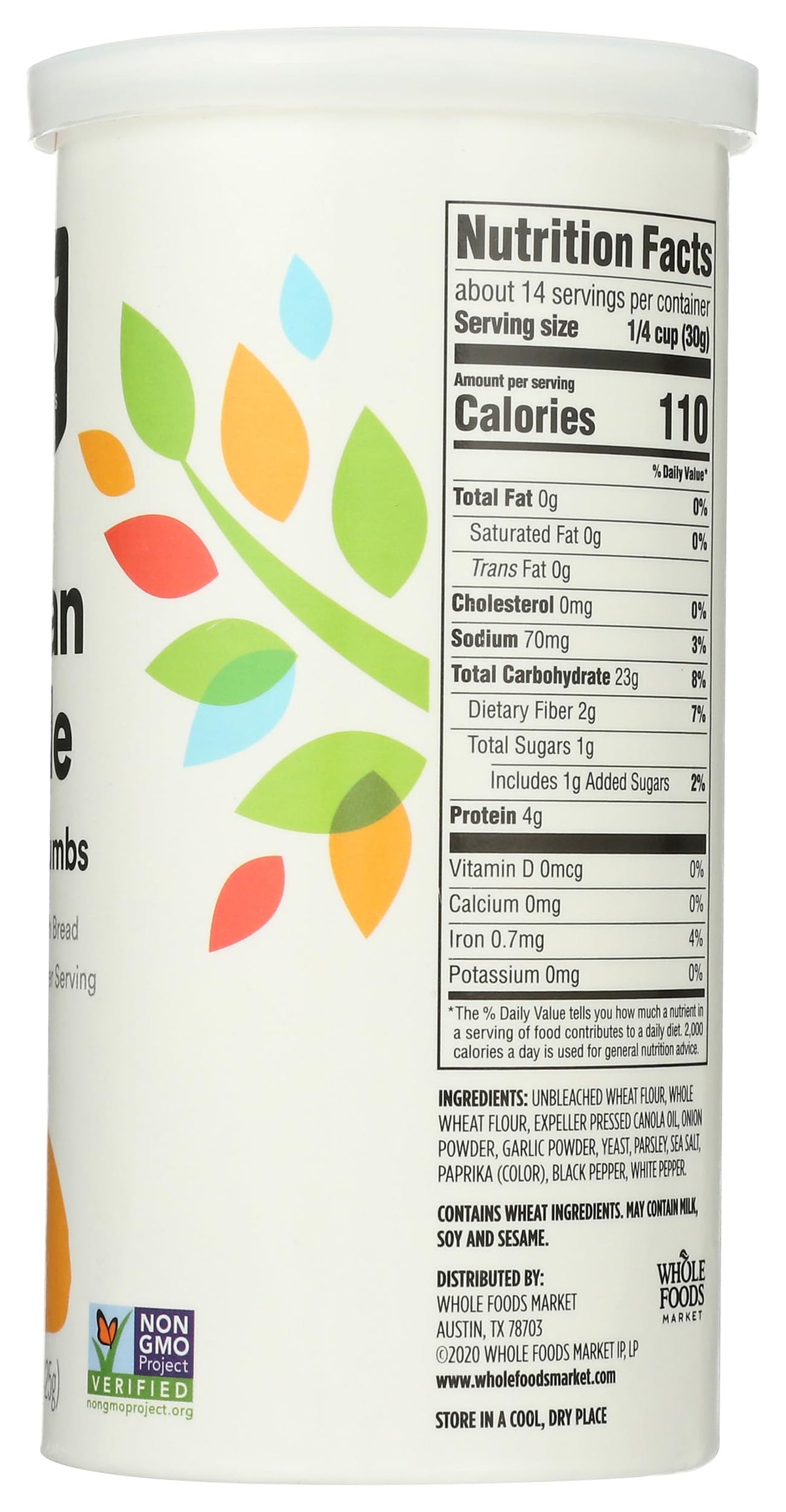 365 by Whole Foods Market, Italian Style Bread Crumbs, 15 Ounce