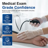 Schneider Clear Vinyl Exam Gloves, 4-mil, XL 1000-ct Case, Latex-Free, Disposable Gloves, Medical Gloves, Cleaning Gloves, Food Prep Gloves, Food Safe