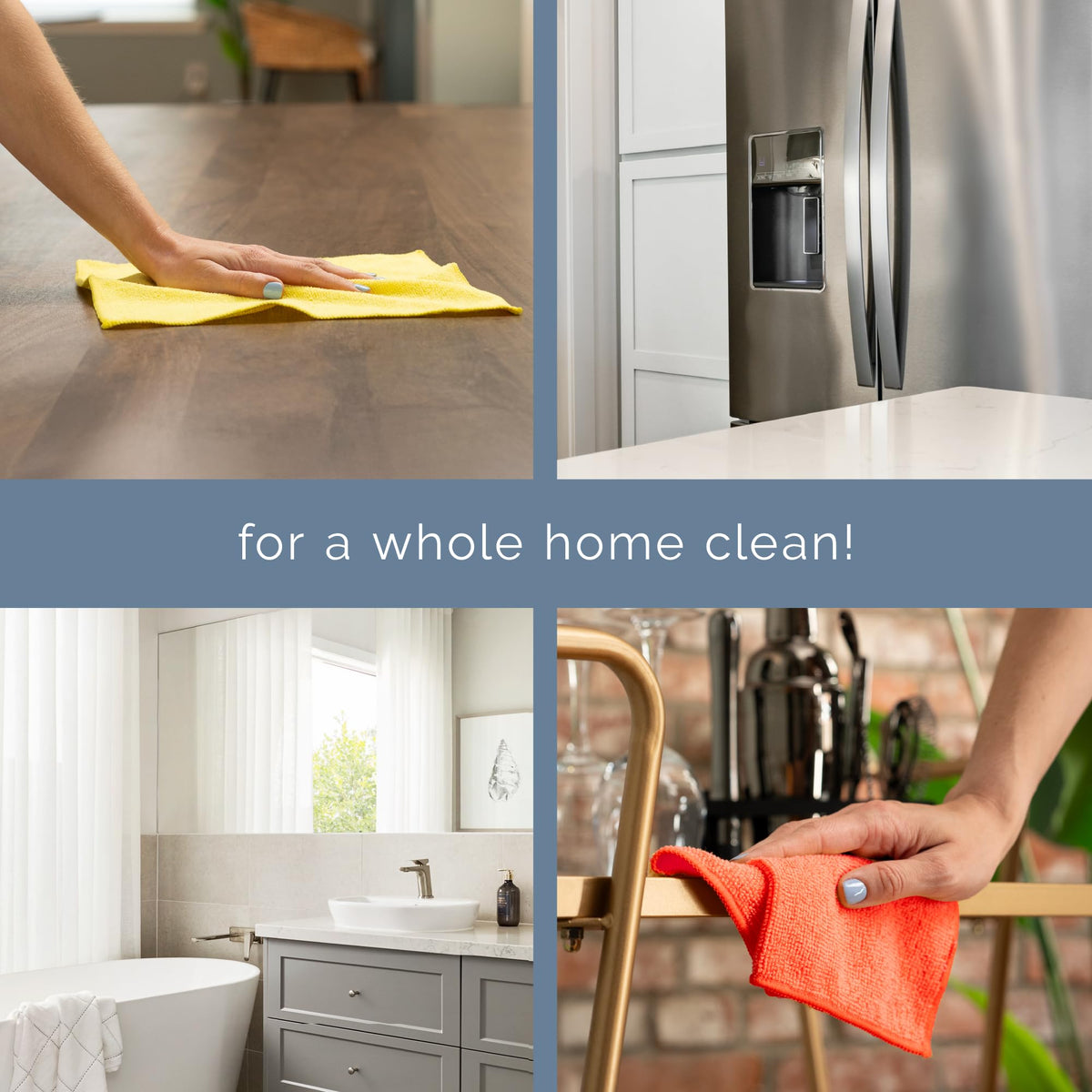 S&T INC. 150 Pack Microfiber Cleaning Cloth, Bulk Towels for Home, Reusable Microfiber Towels for Cars, Cleaning Rags, Assorted, 11.5 Inches x 11.5